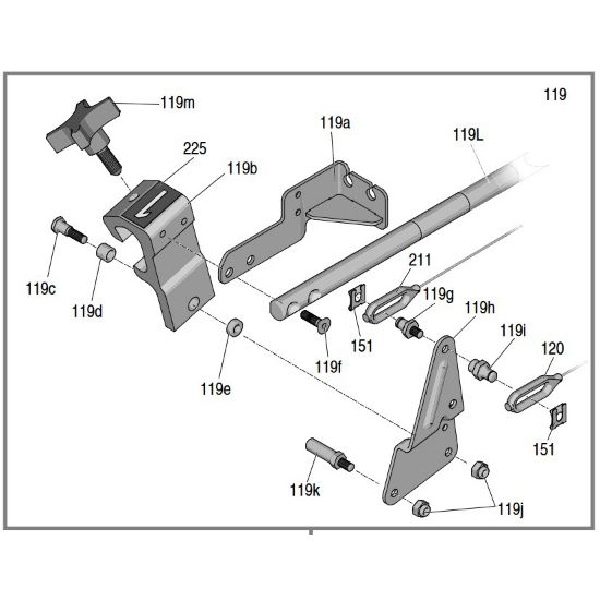 Graco A Linelazer V Gun Holder Arm Repair Kit