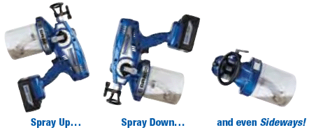 Tilt-n-Spray up, down, sideways