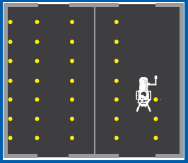 Graco LineLazer Auto-Layout parking-lot layout