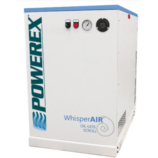 Picture of Powerex 5 HP SES0508 Oilless Scroll Air Compressor with Low Noise Enclosure, 15.2 cfm, 3 Phase