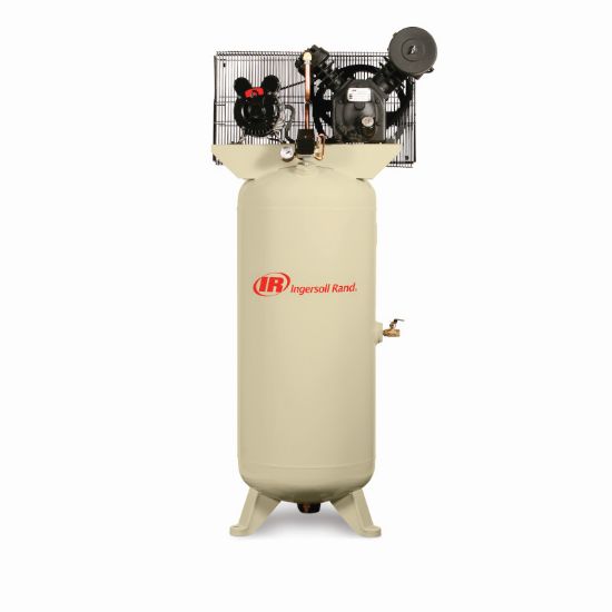 Picture of Ingersoll Rand 2340L5 5hp Two Stage Air Compressor, 60 Gallon Tank, 14.8cfm @ 175psi, 230v 1 Phase