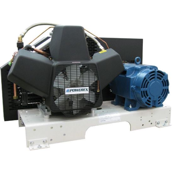 Picture of Powerex OBS0157 1.5hp Oil Free Reciprocating Air Compressor, 4.2cfm, Three Phase, Basemount