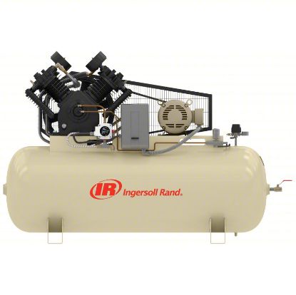 Picture of Ingersoll Rand 447PE15-V 15hp Pressure Lubricated Air Compressor 52 cfm 460v 3 Ph, 120 Gallon Tank