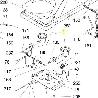 Picture of Graco 24C394 Burner Replacement Kit