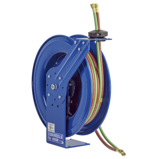 Picture of Coxreels SHW-N-160 Spring Rewind Welding Hose Reel, .25" x 60' Oxygen Acetylene Dual Hose Included